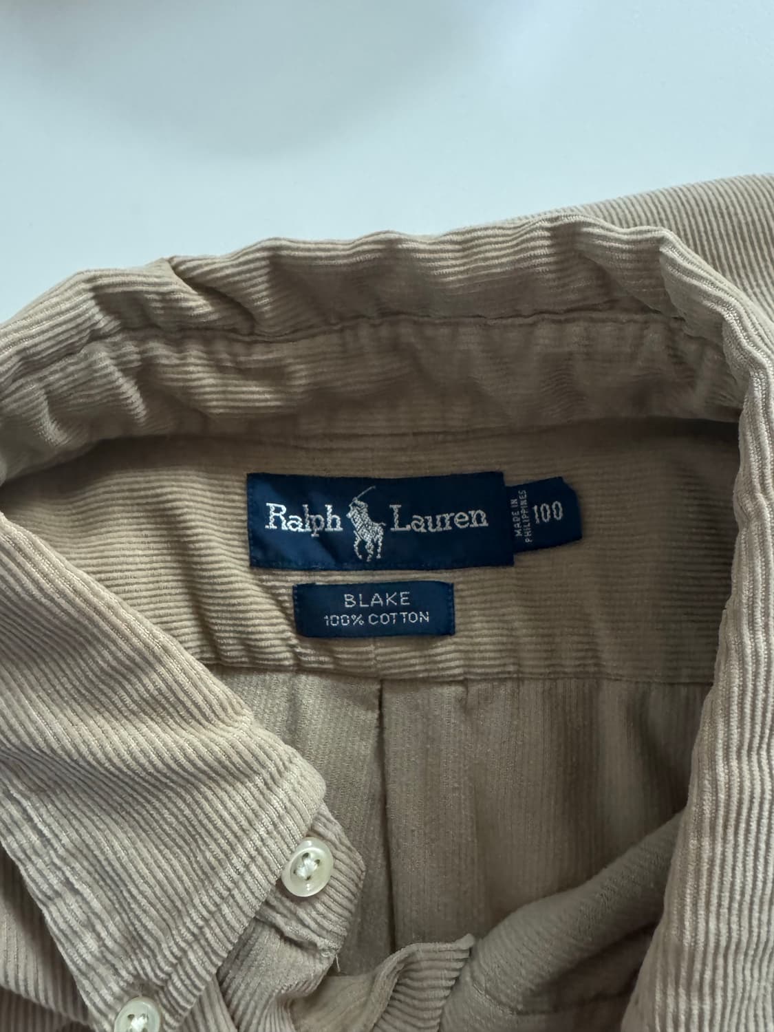 (정품) 랄프로렌 블레이크 코듀로이 셔츠 상품이미지1