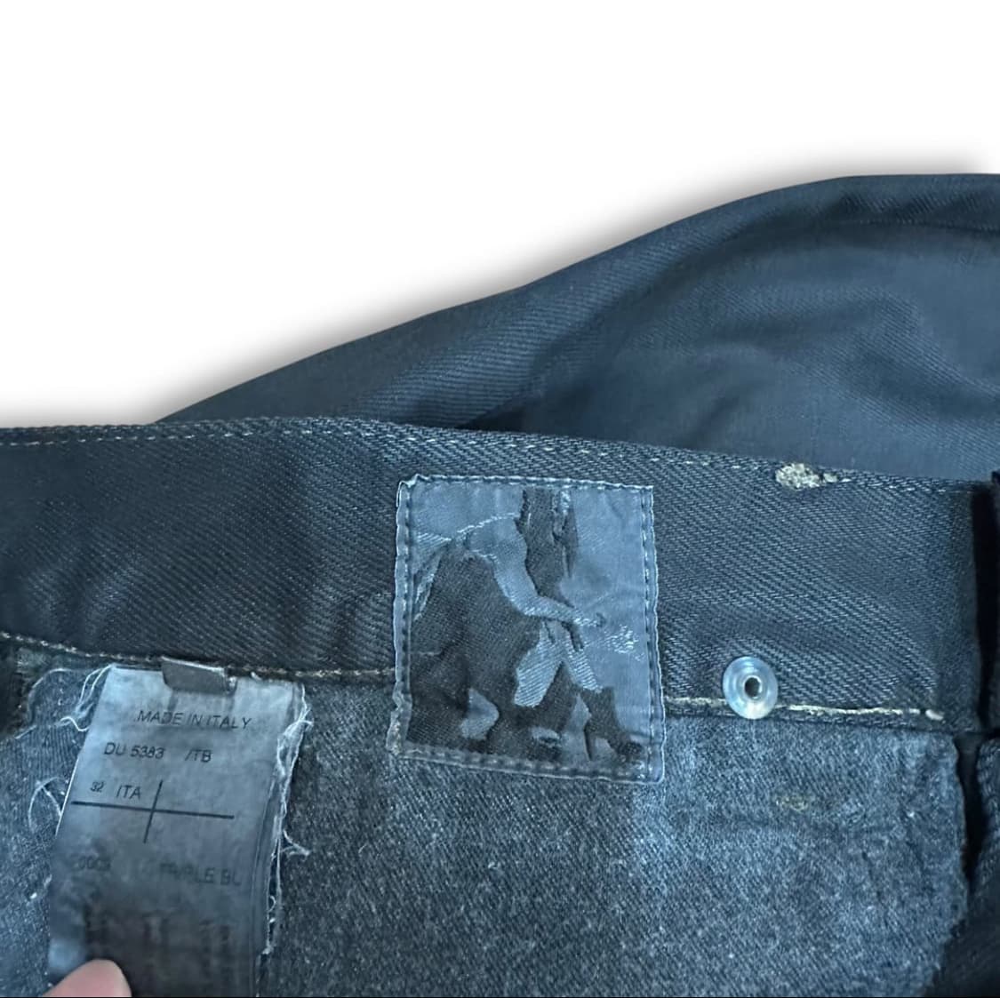 릭오웬스 디트컷 코팅진 (끈있는버젼) tb소재 면100 % 상품이미지5