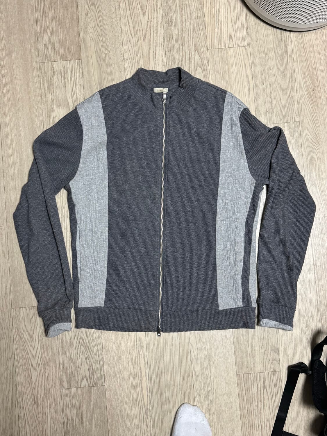 엑슬림 ep.7 01 저지 그레이 집업 자켓 상품이미지4