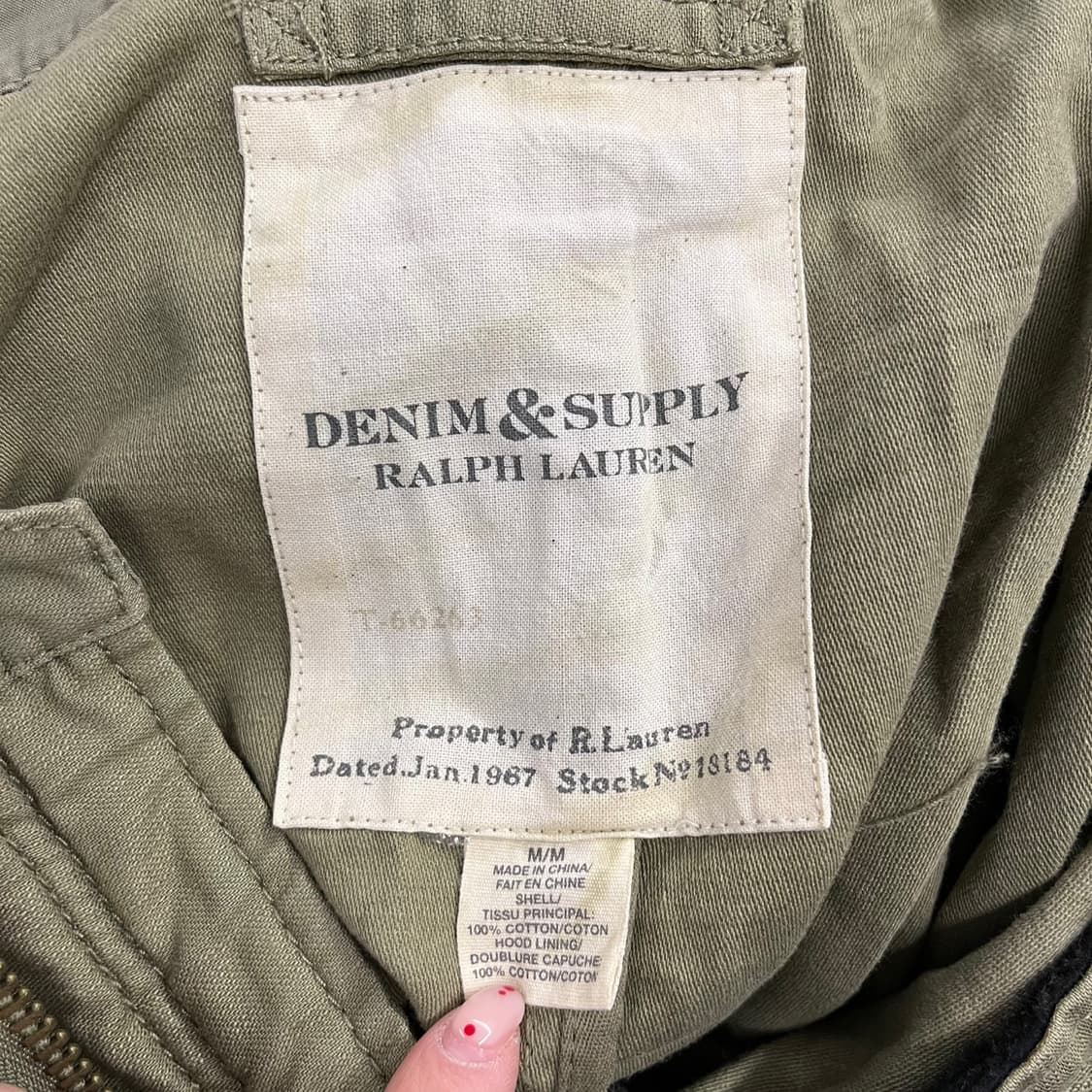 [ 정품/M ] 90s 폴로 데님앤서플라이 필드 야상 자켓 b17 상품이미지5
