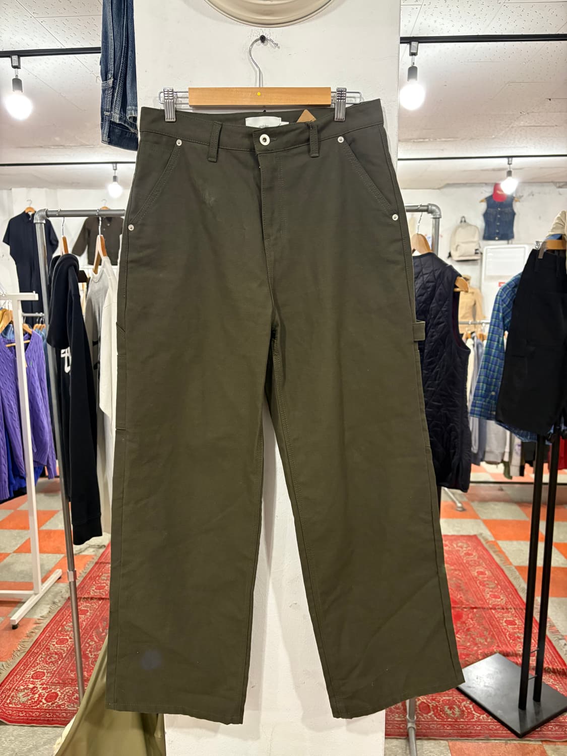 카키 면바지 상품이미지1