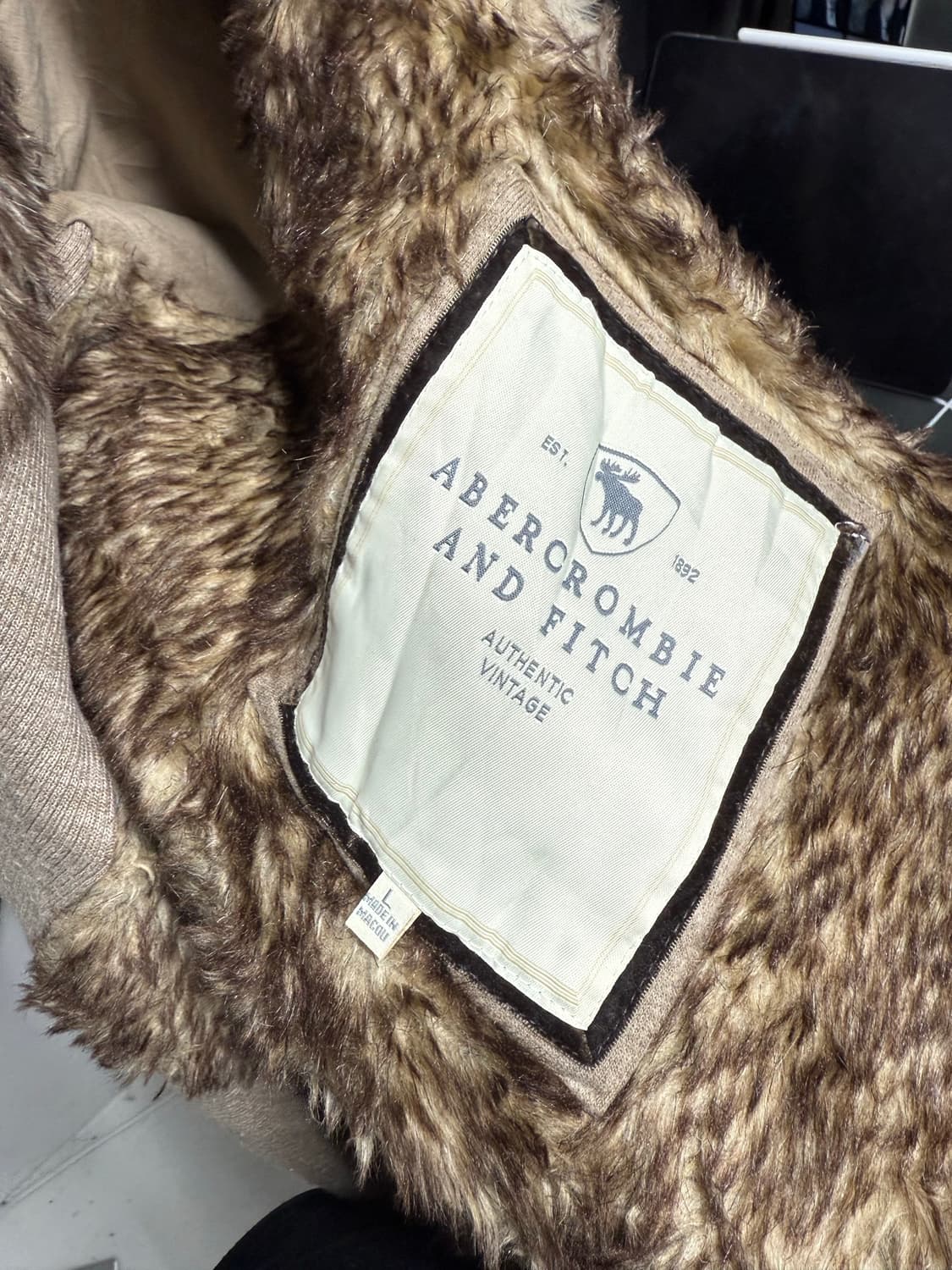 Abecrombie fur logo detailed hood zipup 상품이미지7