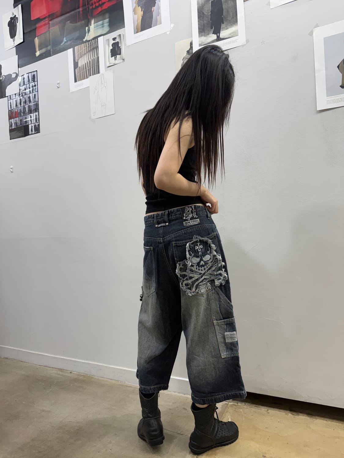 도그타운 그런지 워싱 데님 버뮤다팬츠 상품이미지1