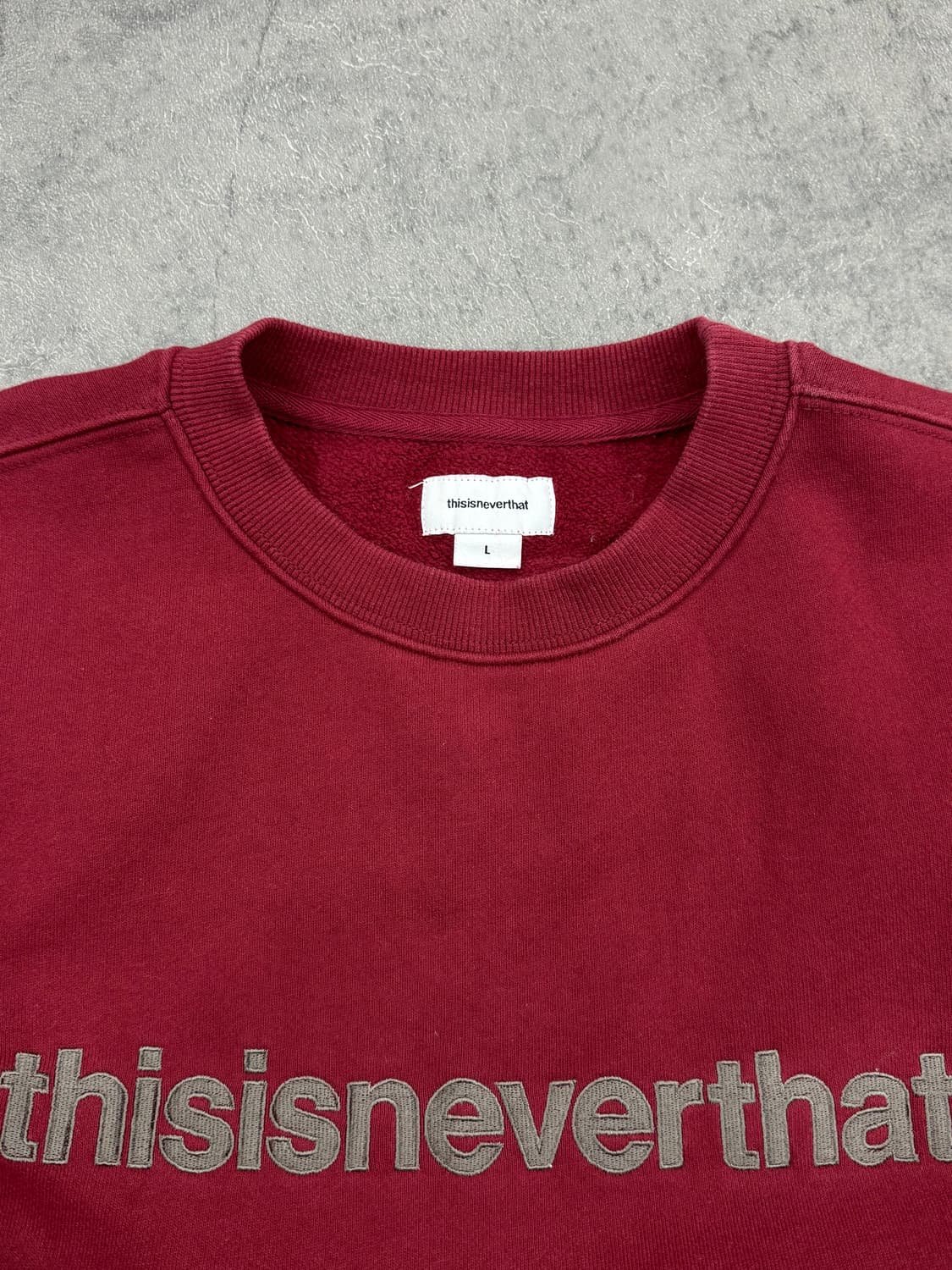 디스이즈네버댓 자수 맨투맨 상품이미지4