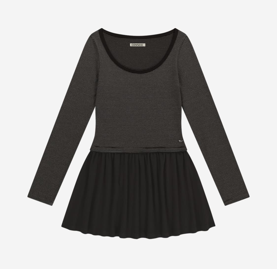 코이 스트라이프 드레스 브라운 상품이미지1