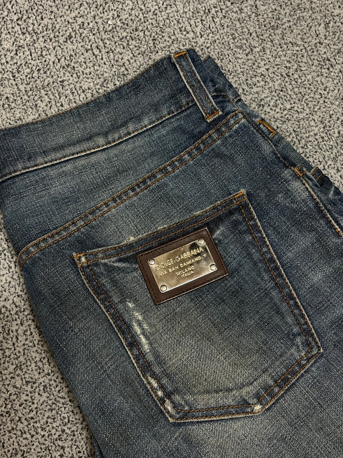 돌체앤가바나 00s 아카이브 16라인 레귤러 스트레이트 데님 상품이미지5