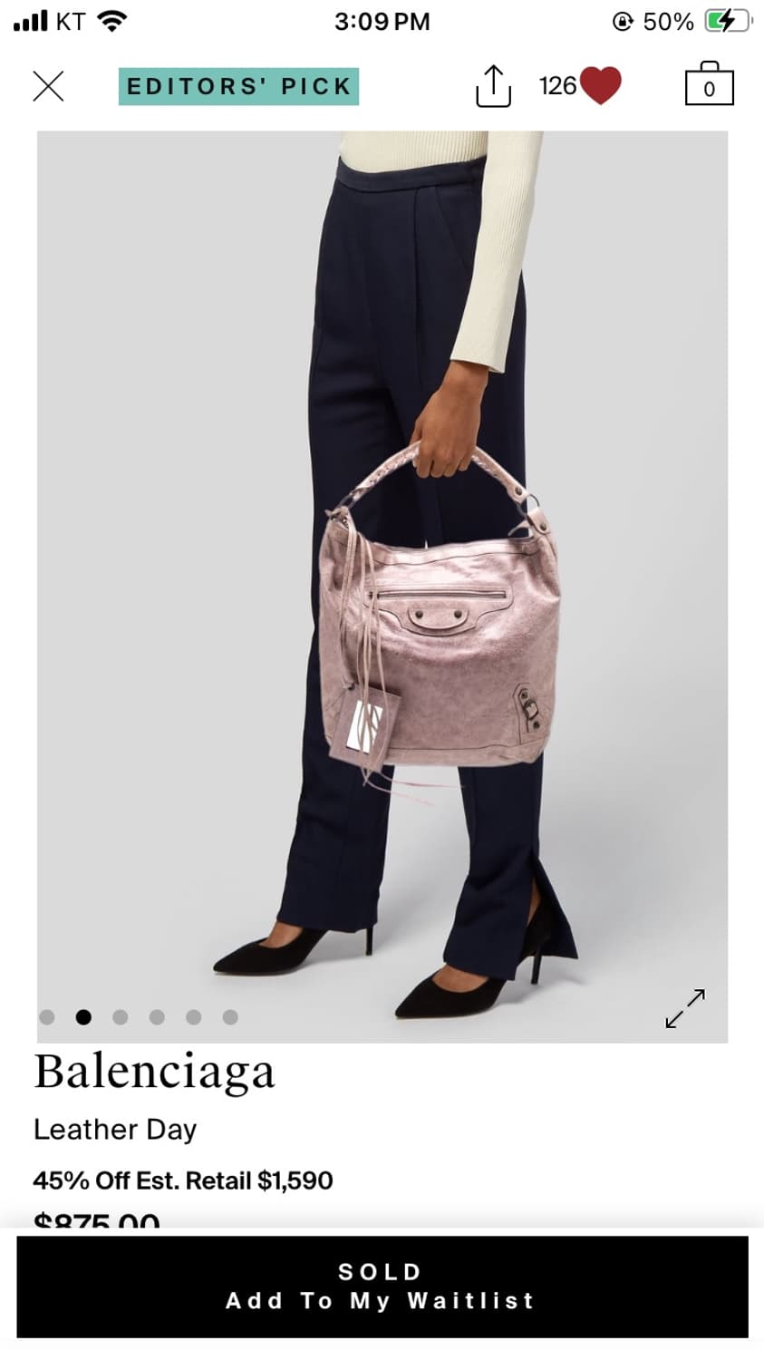 발렌시아가 모터백 데이 호보백 Balenciaga day hobo bag 상품이미지2