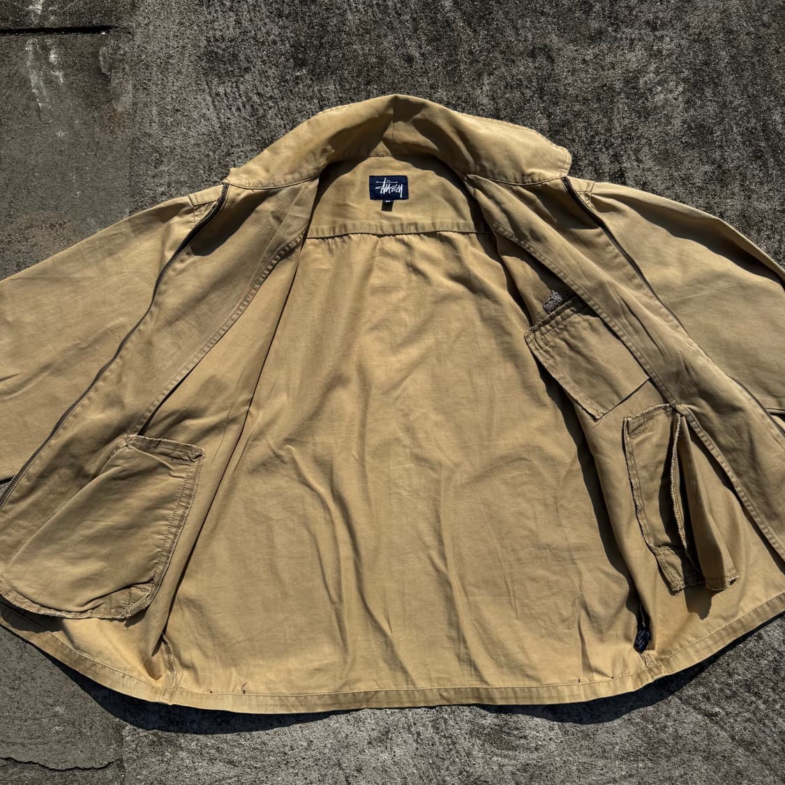 [L~XL] 00s Stussy 스투시 워크 집업 자켓 상품이미지3