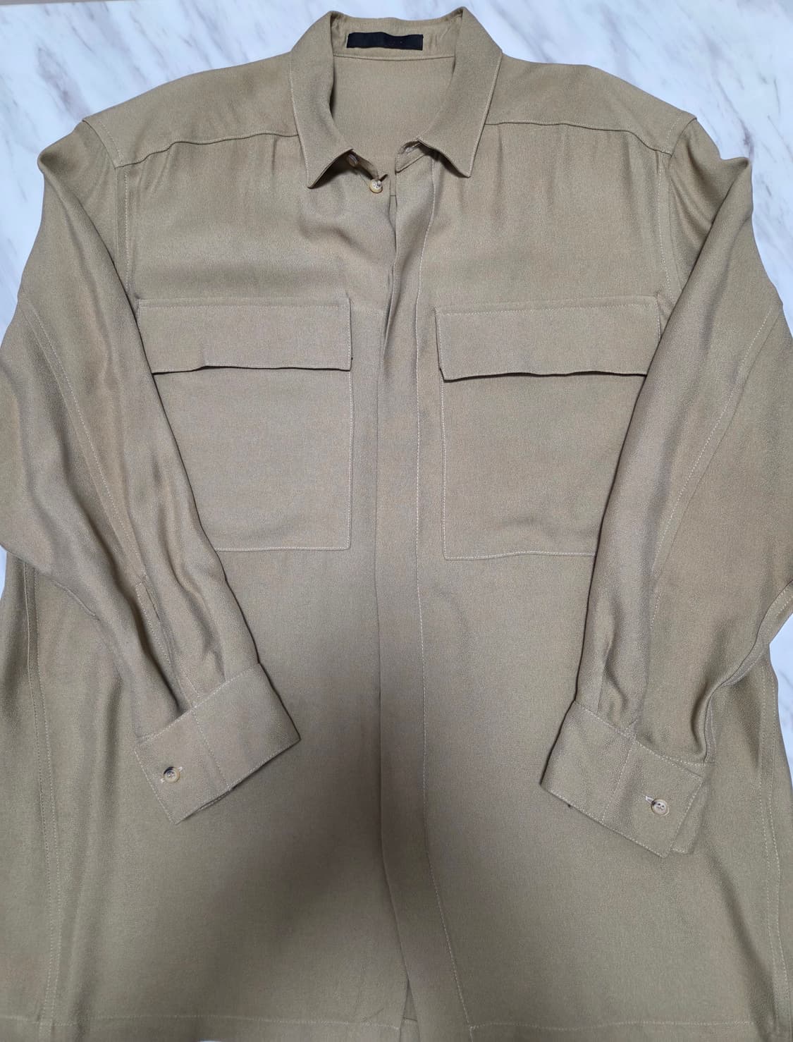 피어오브갓 탄 크레이프 셔츠 상품이미지1