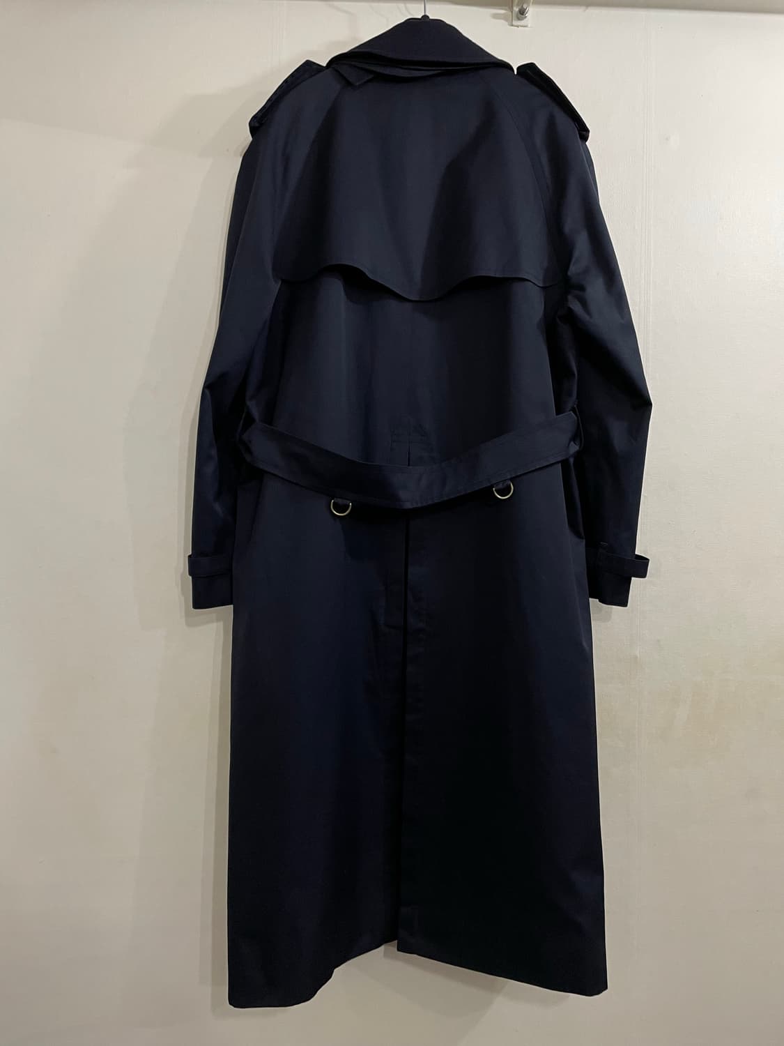버버리 더블 브레스티드 트렌치 코트 네이비 42R 상품이미지3