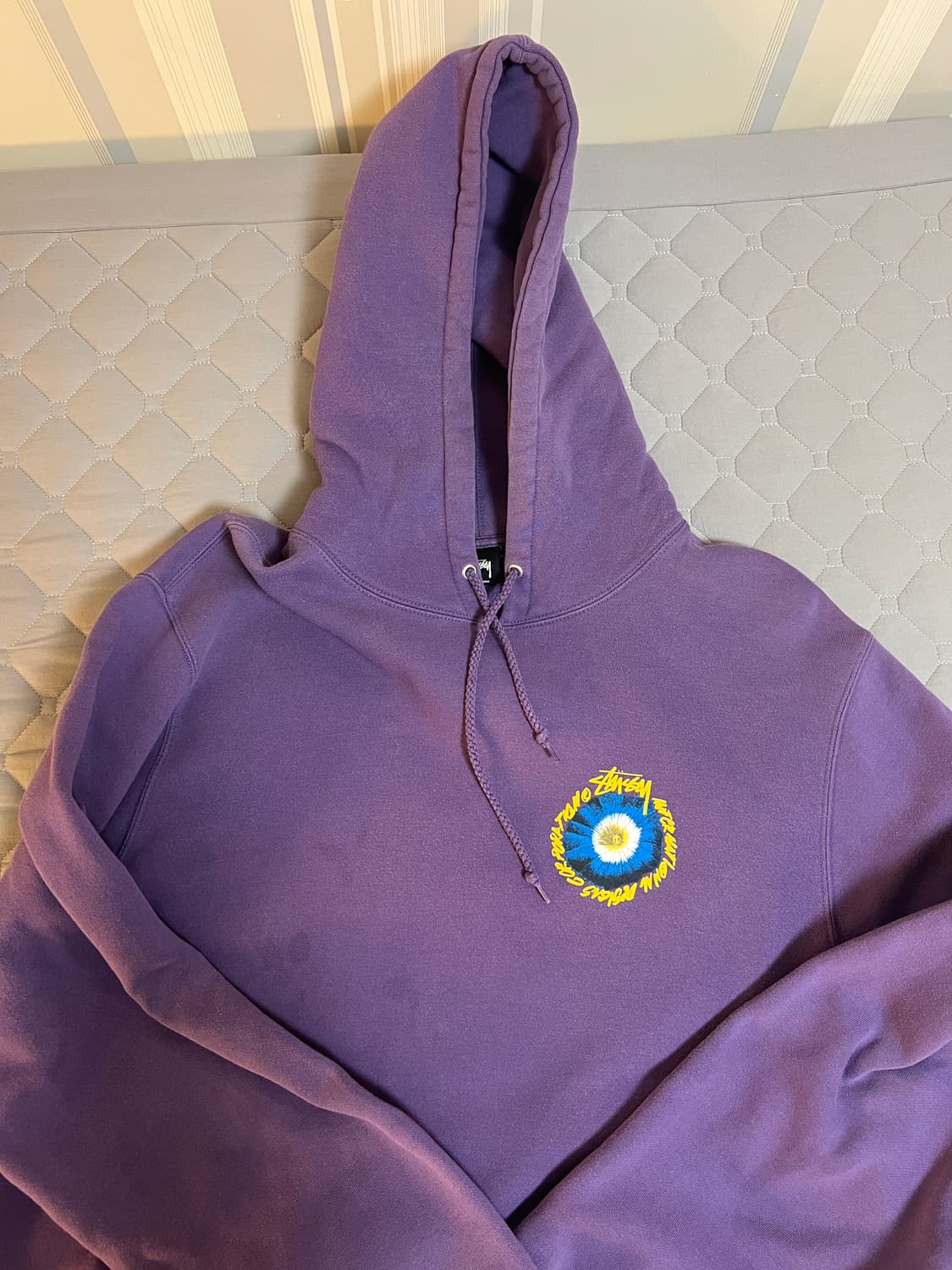 XL 스투시 코스모스 후드 퍼플 상품이미지2