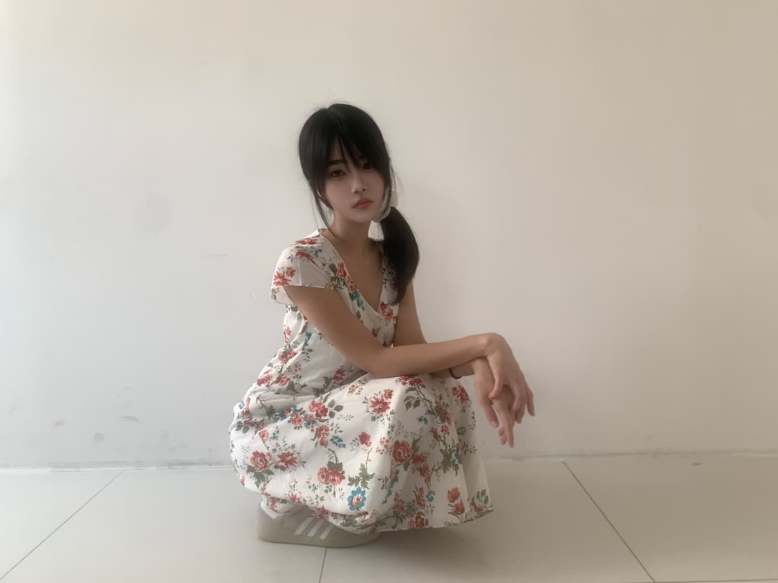 Floral v neck dress(ivory) 상품이미지8