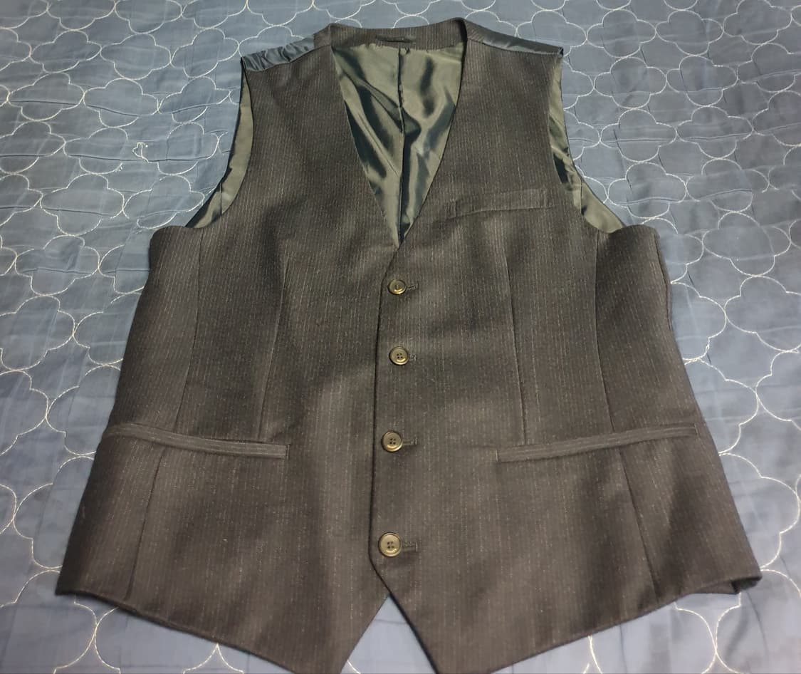 트루젠 스트라이프 클래식 정장용 베스트 네이비 (100) 상품이미지1