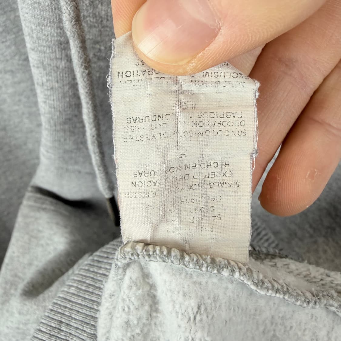 (2XL) 챔피온 자수로고 후드집업 그레이 상품이미지5