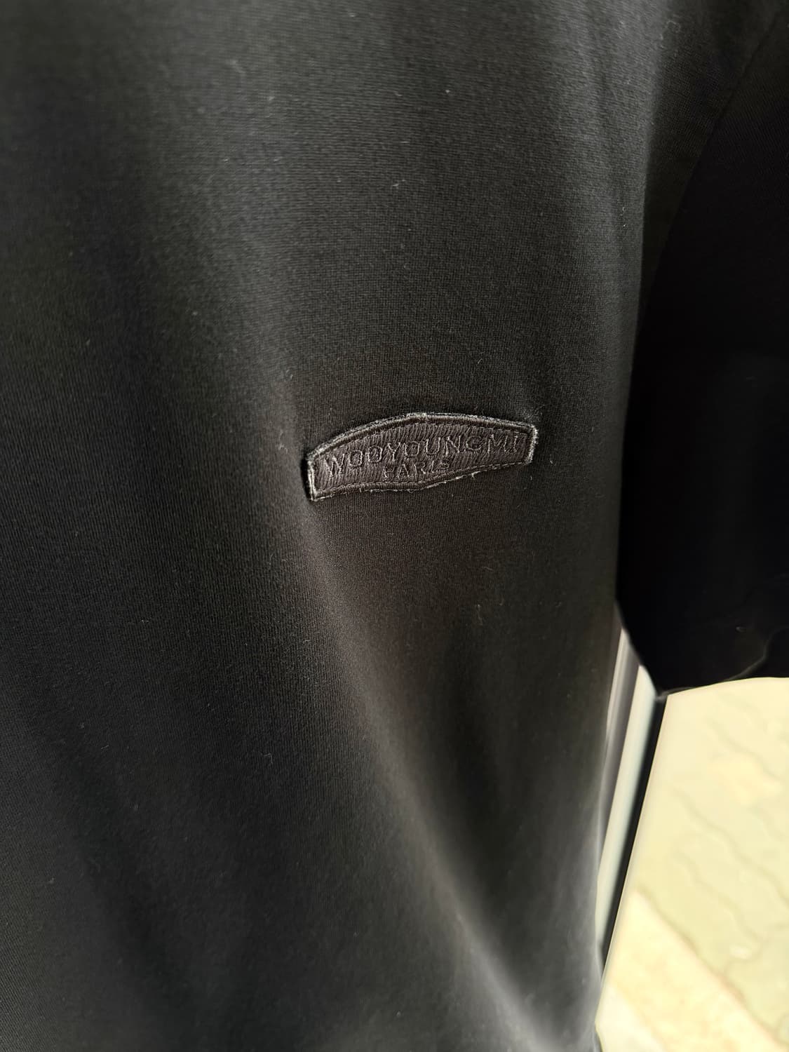 48/ 우영미 21SS 백로고 라운드 반팔 상품이미지5