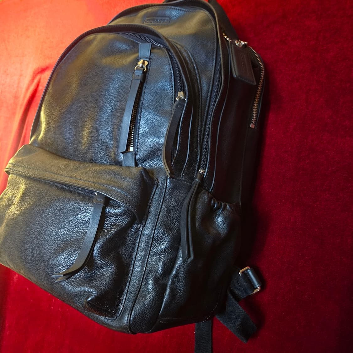 코치(COACH) 남성 톰슨 레더 백팩 30 x 44.5 size 상품이미지2