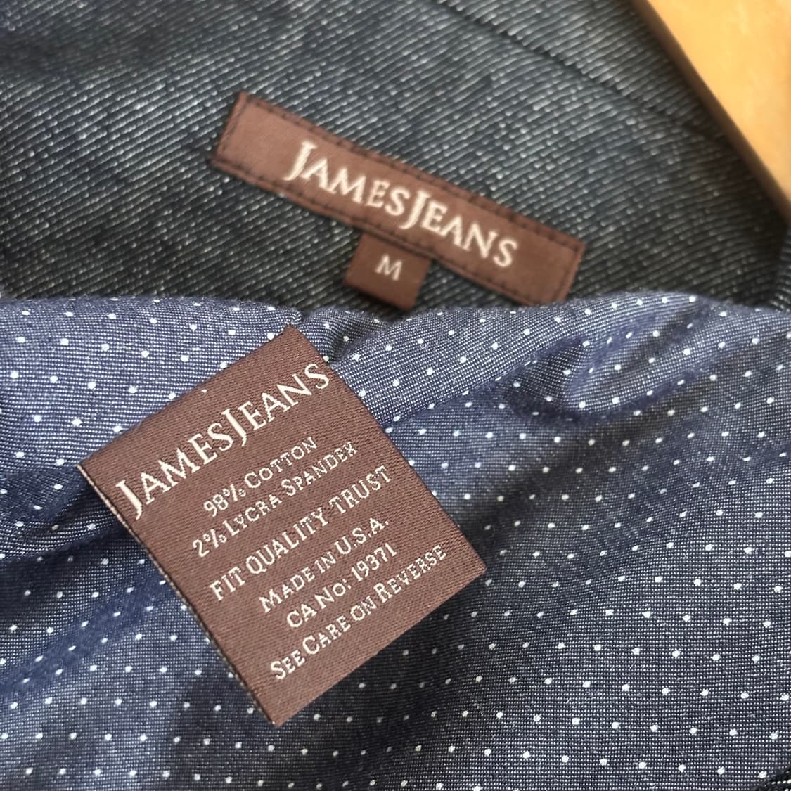 제임스진 USA 데님 자켓 XS 슬림 95 슬렌더 미국 수입 정품 상품이미지7