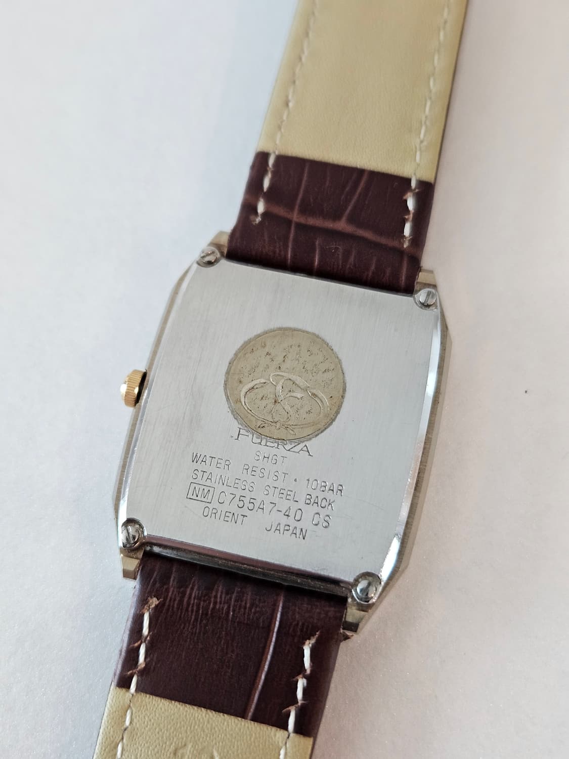 빈티지 오리엔트 FUERZA 사각 가죽 시계 상품이미지7