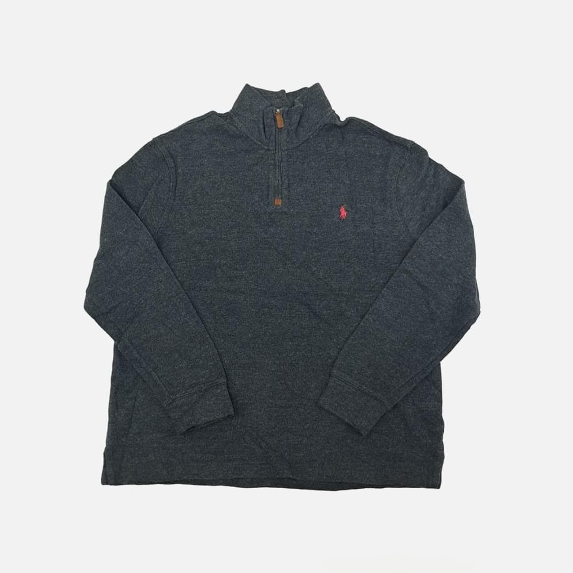 (CS789)L 폴로 차콜그레이 하프집업 니트 스웨터knit 상품이미지1
