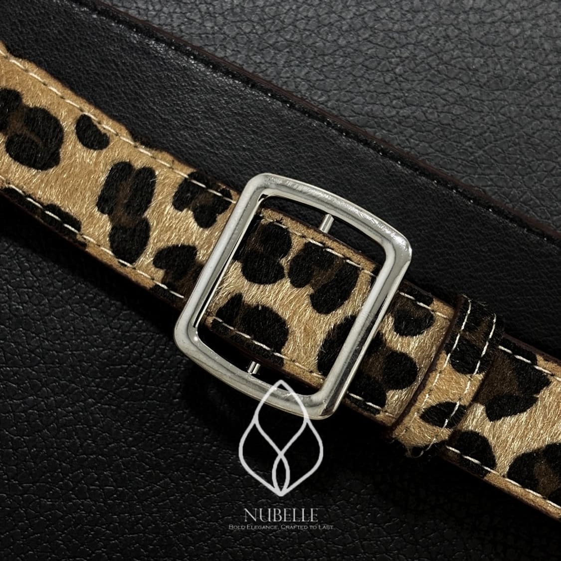 🌗 Leopard hair belt / 호피 레오파드 송치털 호피 벨트 상품이미지3
