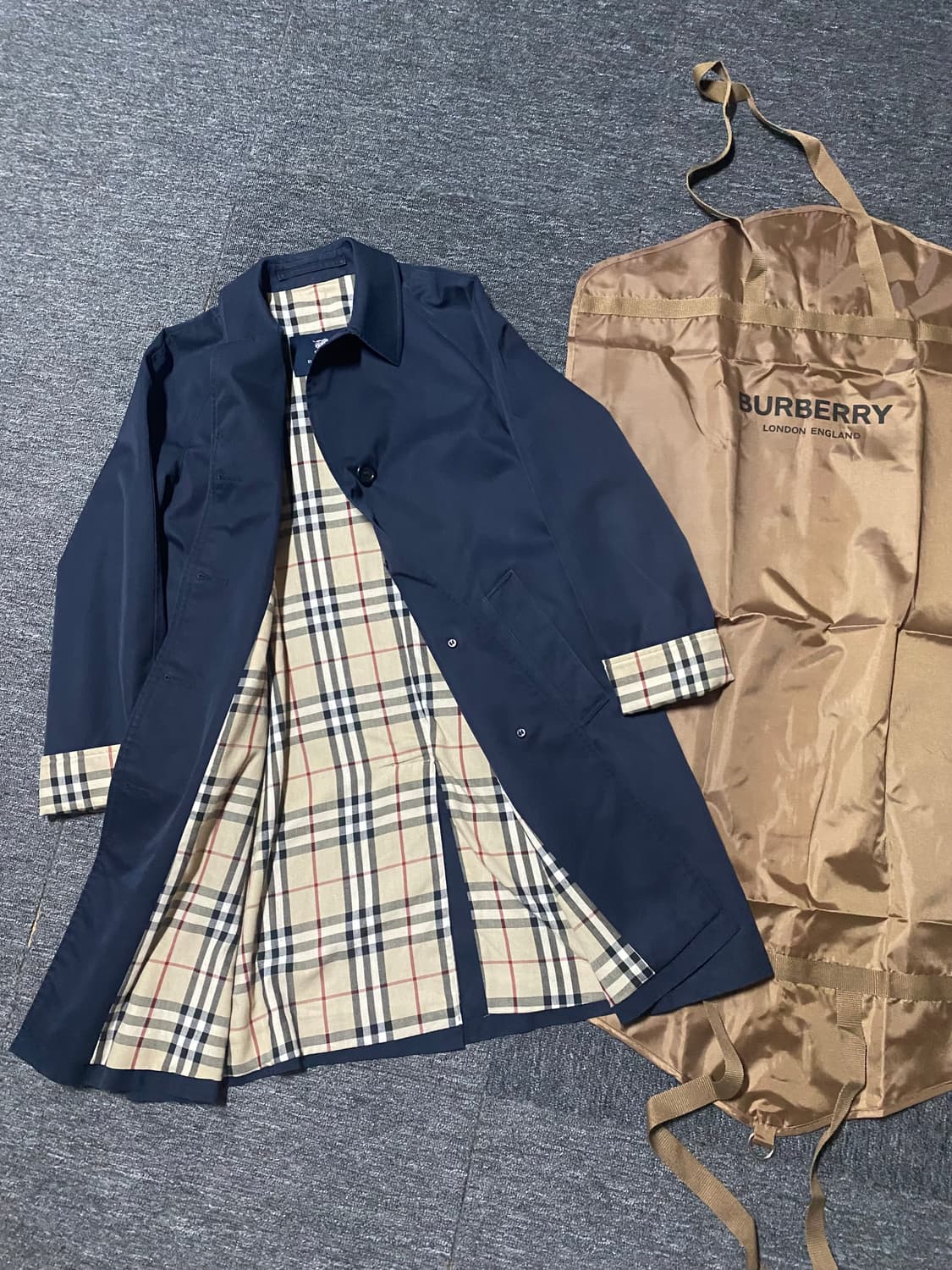 [옷정리]시그니처 노바체크 버버리 트렌치코트 급처 상품이미지1