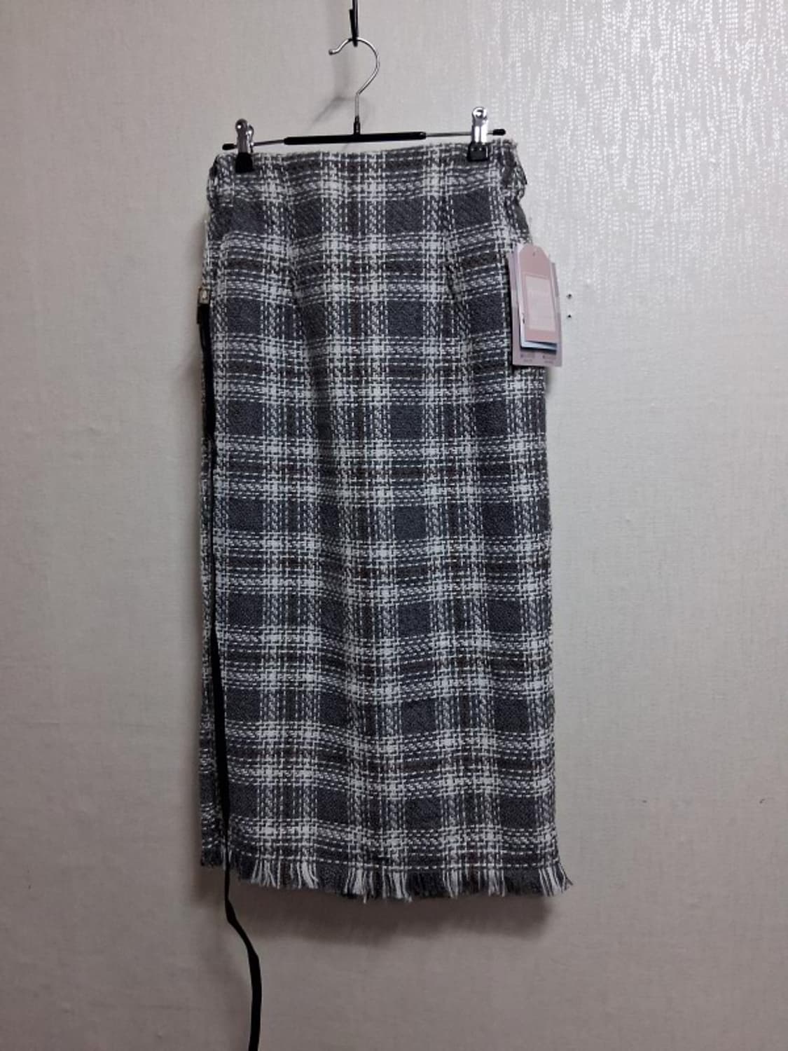 일본빈티지수입 Petire 체크모직롱스커트 새상품상태
27까지 상품이미지1