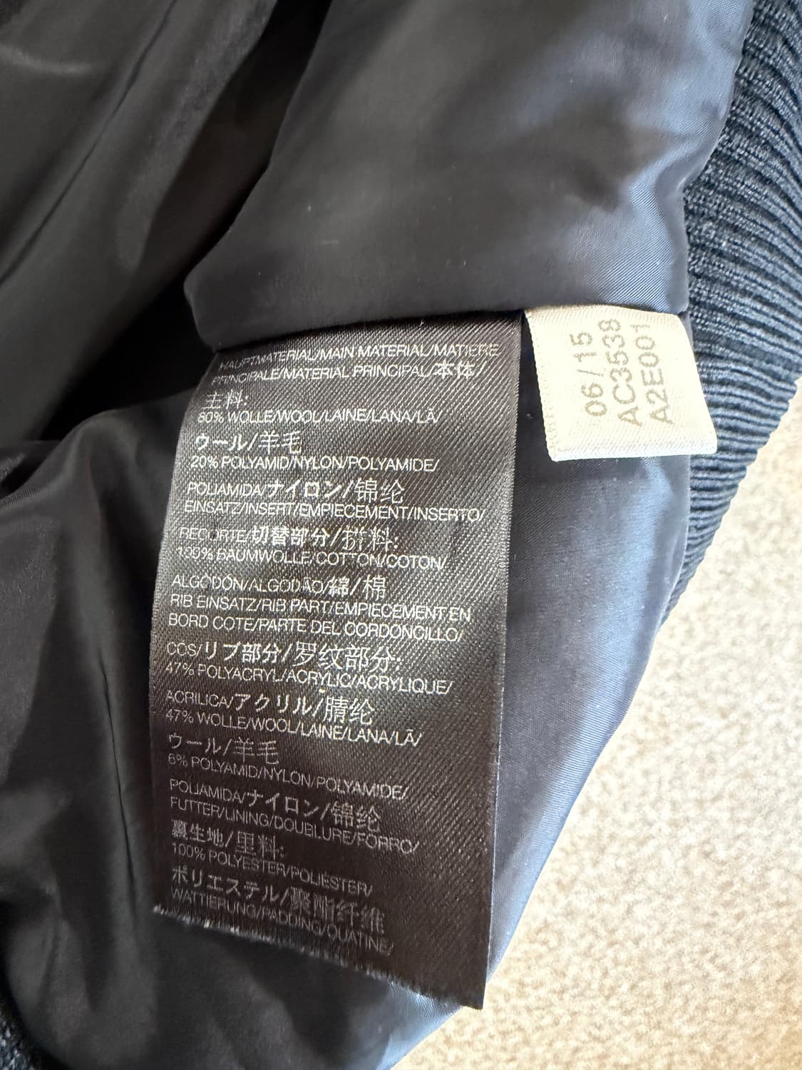 Y-3 요지야마모토 MA-1 자켓 상품이미지6