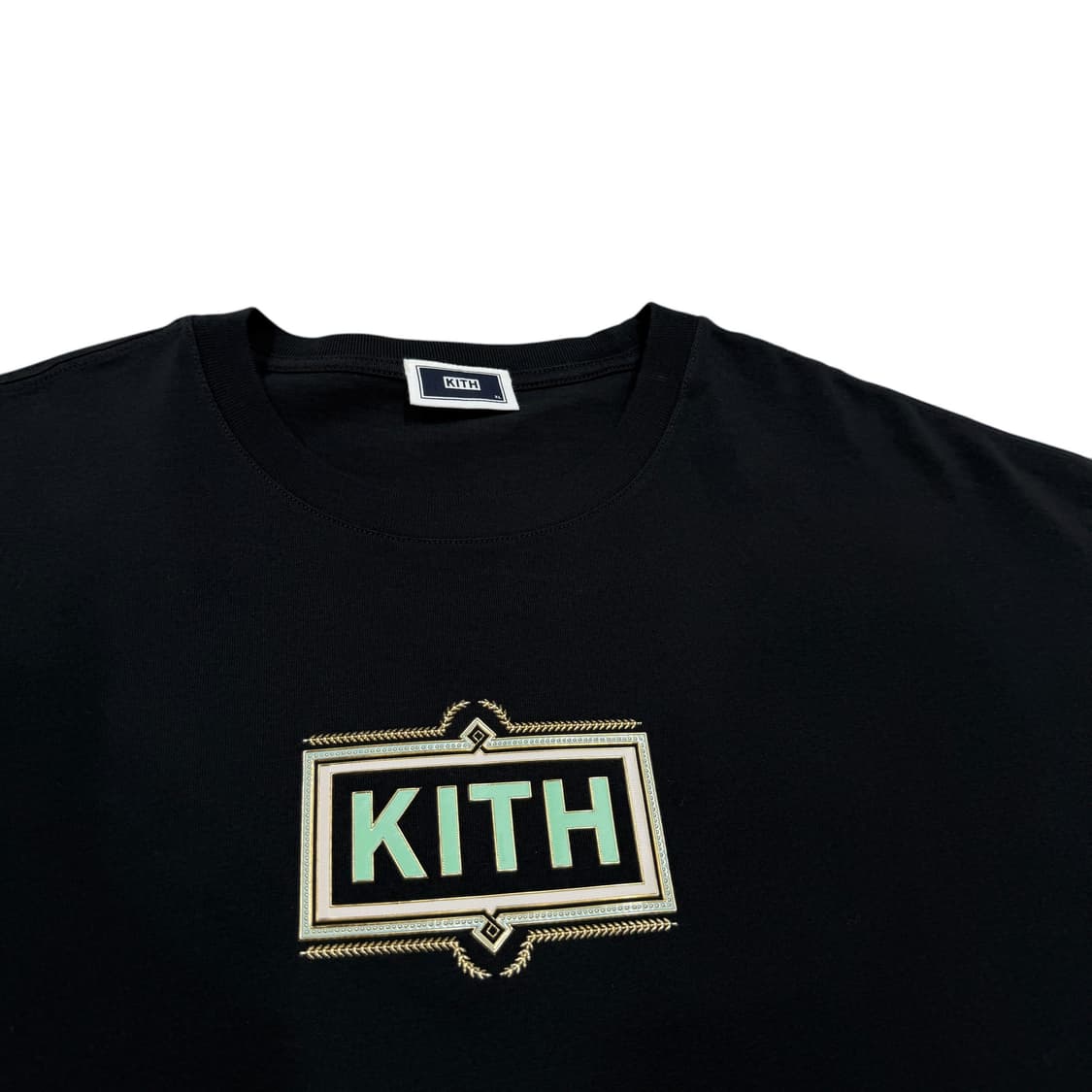 KITH 키스 오르네트 클래식 로고 반팔 티셔츠 블랙 XL 상품이미지2