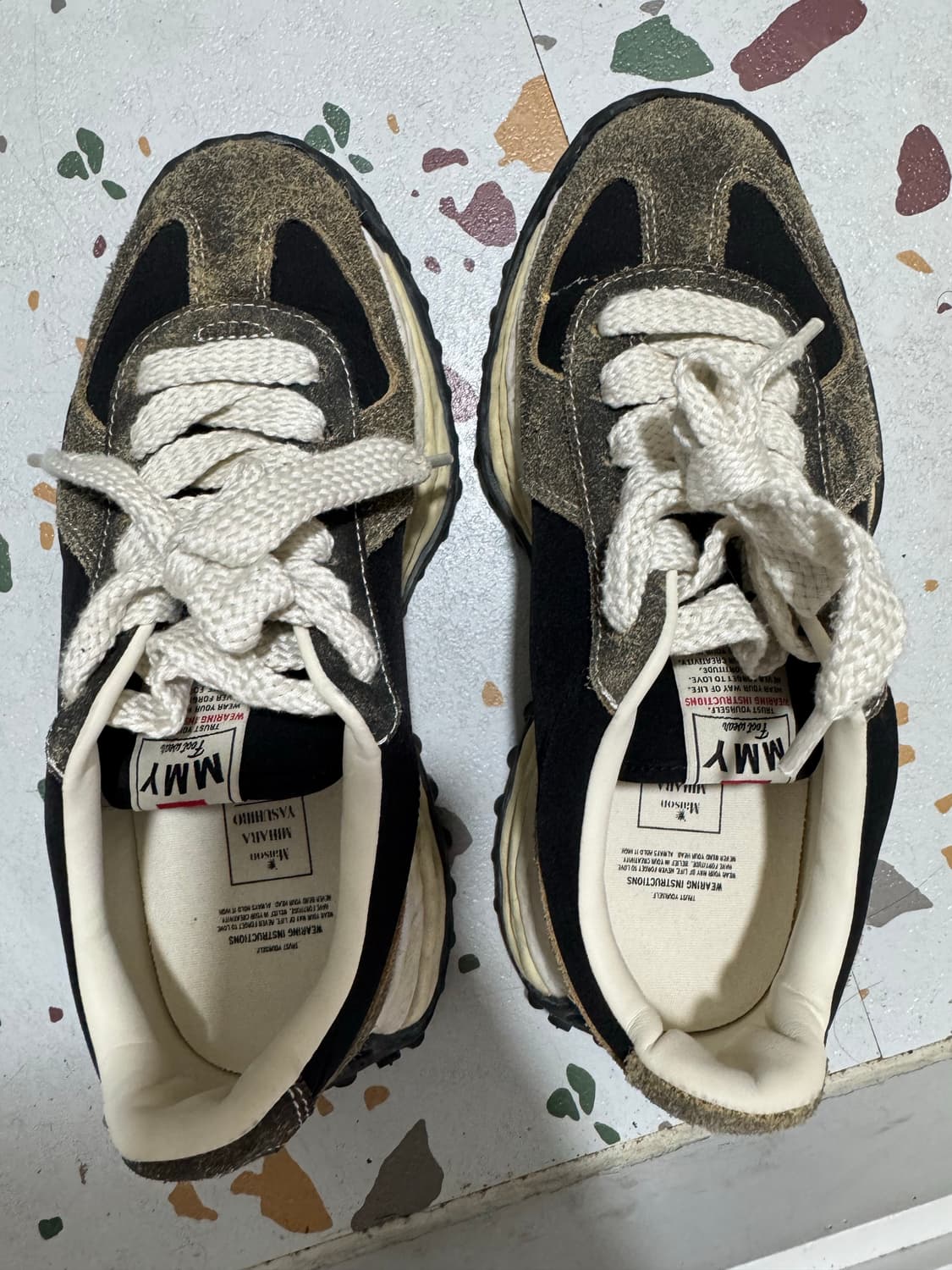 [42] 미하라 야스히로 래리 빈티지 스니커즈 블랙 상품이미지1