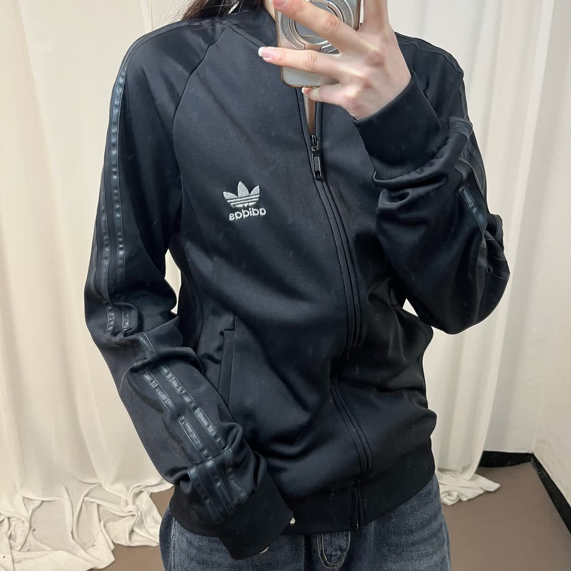 Adidas Superstar black jersey 상품이미지3