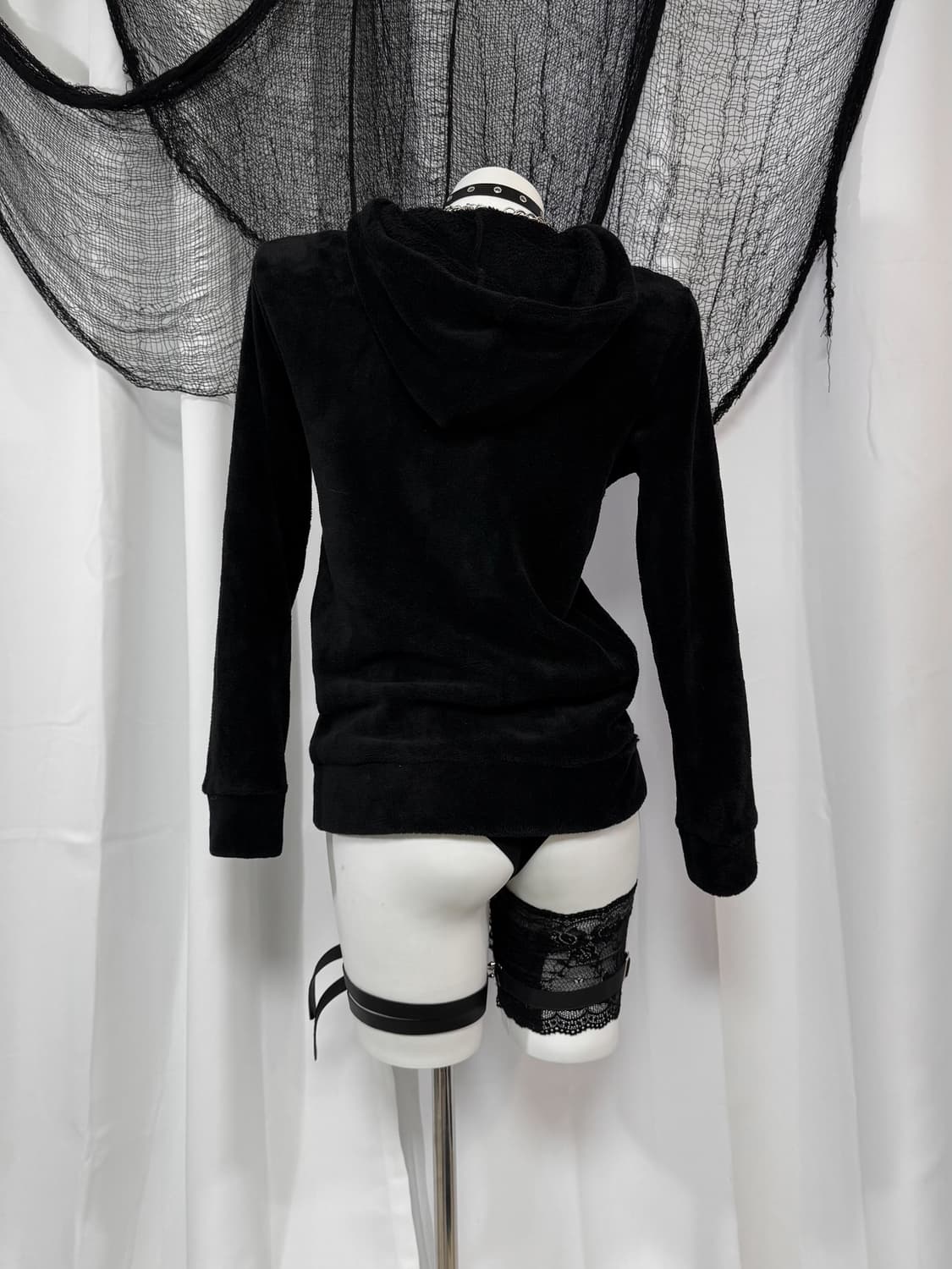 black hood zip up 상품이미지3