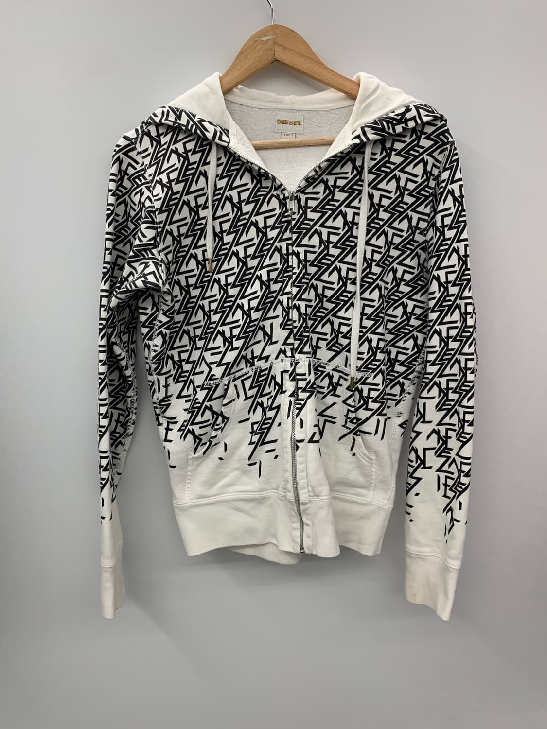 디젤 프린팅 후드집업 상품이미지6