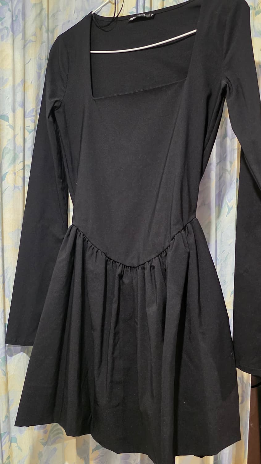 자라 블랙 긴팔 미니 원피스 S 상품이미지1