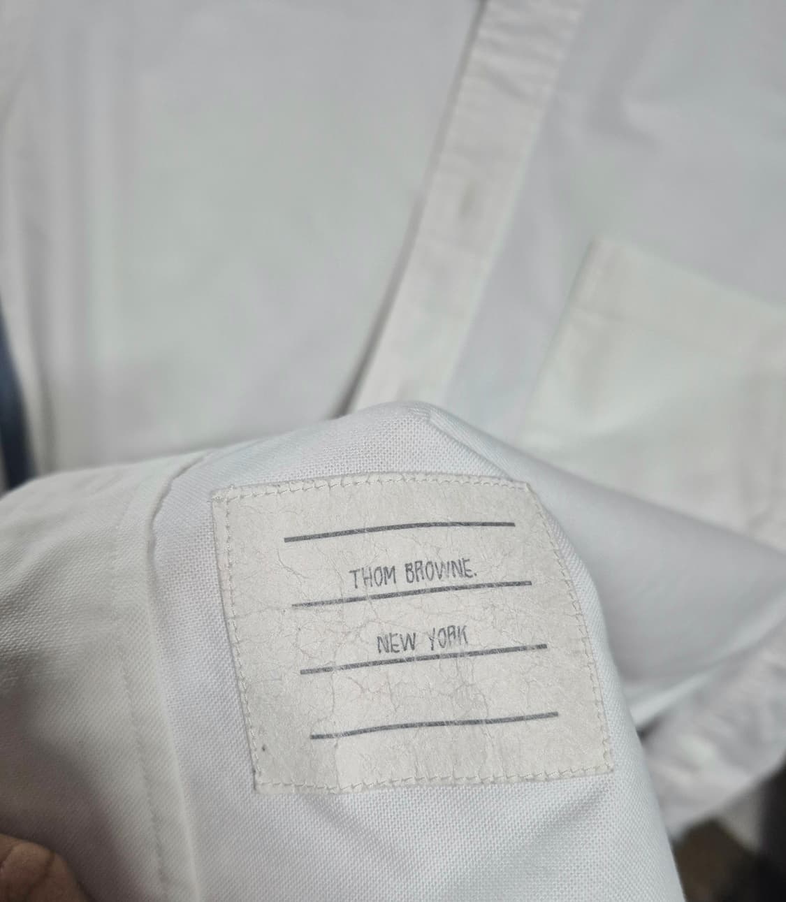 톰브라운 화이트 옥스포드 버튼다운 셔츠 여성용 상품이미지3