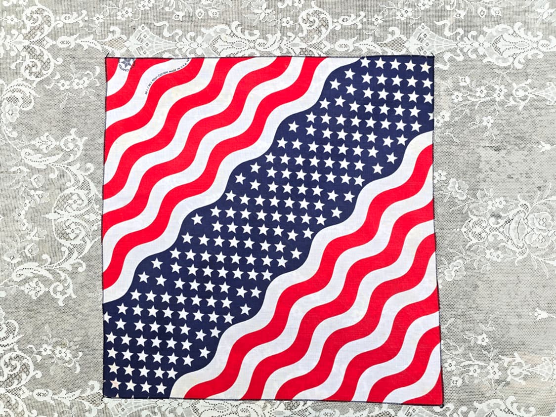 80s 성조기 반다나 (made in usa) 상품이미지1