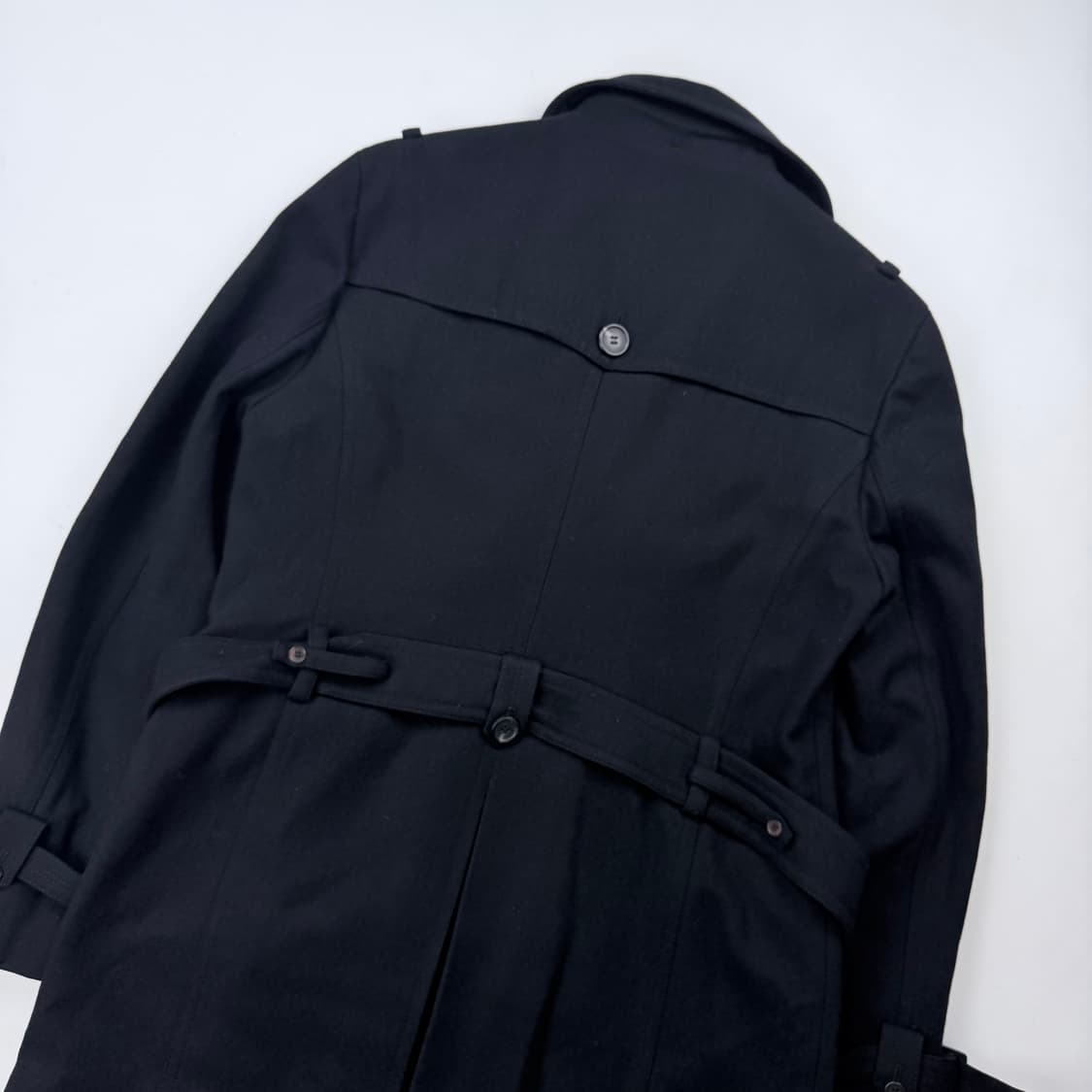 솔리드옴므 벨티드 울 코트 상품이미지9