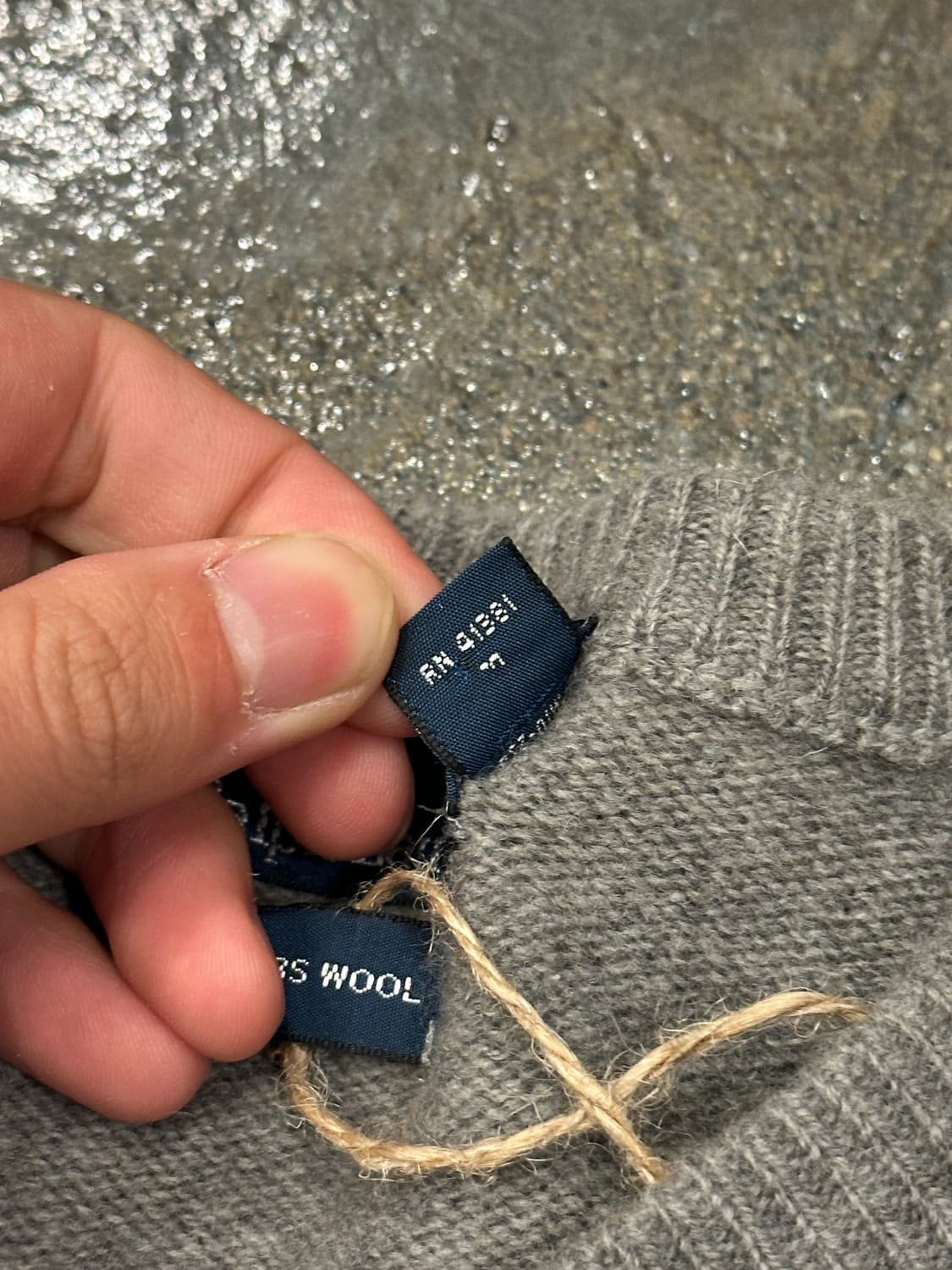 폴로 랄프로렌 브이넥 니트 그레이 L 상품이미지5