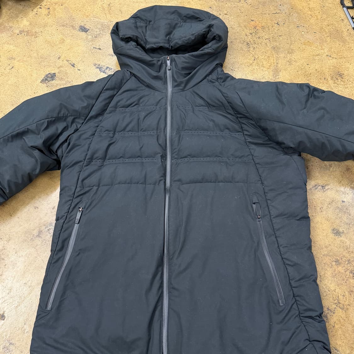 [정품/L] 나이키 에어조던 블랙 후드 패딩 점퍼 b15 상품이미지3