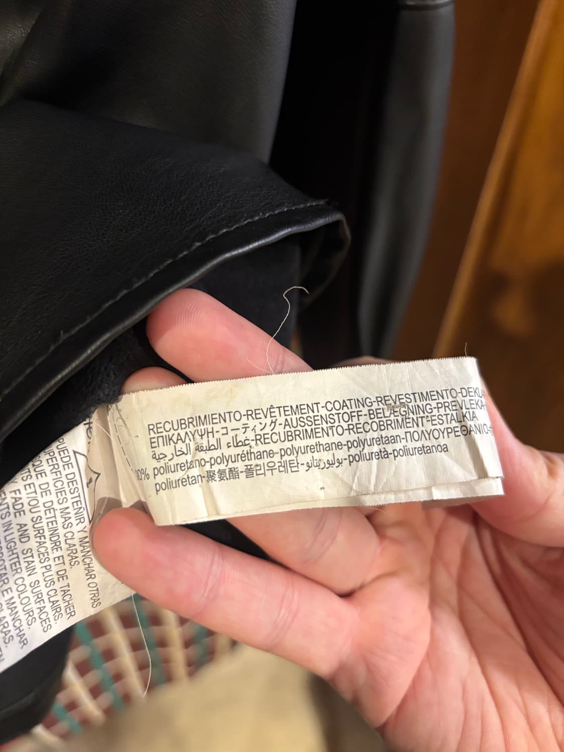 자라 블랙 레더 셔츠 자켓 상품이미지4