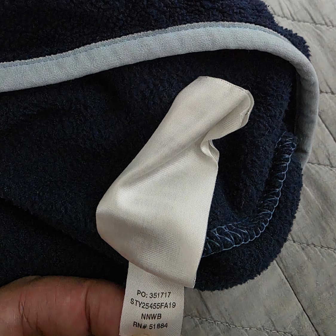 [L] 빈티지 파타고니아 신칠라 플리스 스냅 풀오버 마린블루 상품이미지10