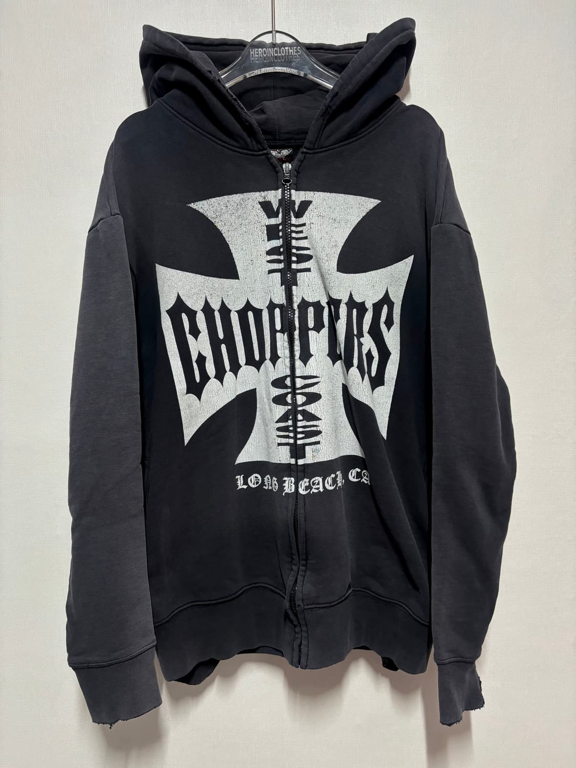 [L] 90's West Coast Choppers 후드 집업 부트랙 상품이미지1