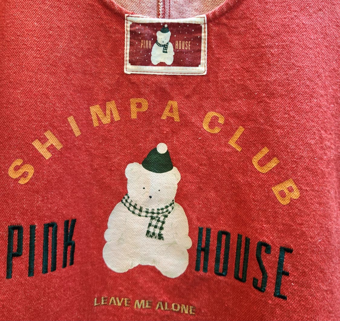 제펜 pink house 핑크 하우스 데님 빈티지 원피스 상품이미지4