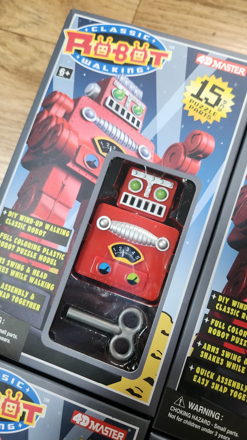 # 빈티지 4D Master 클래식 로봇 워킹 조립 퍼즐 프로모델 로보트 상품이미지2