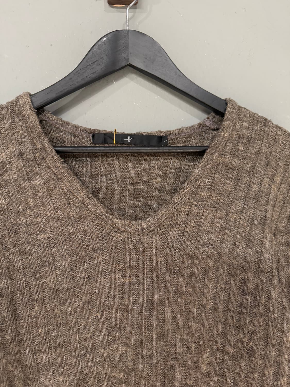 NO ID v-neck knit sleeve  상품이미지5