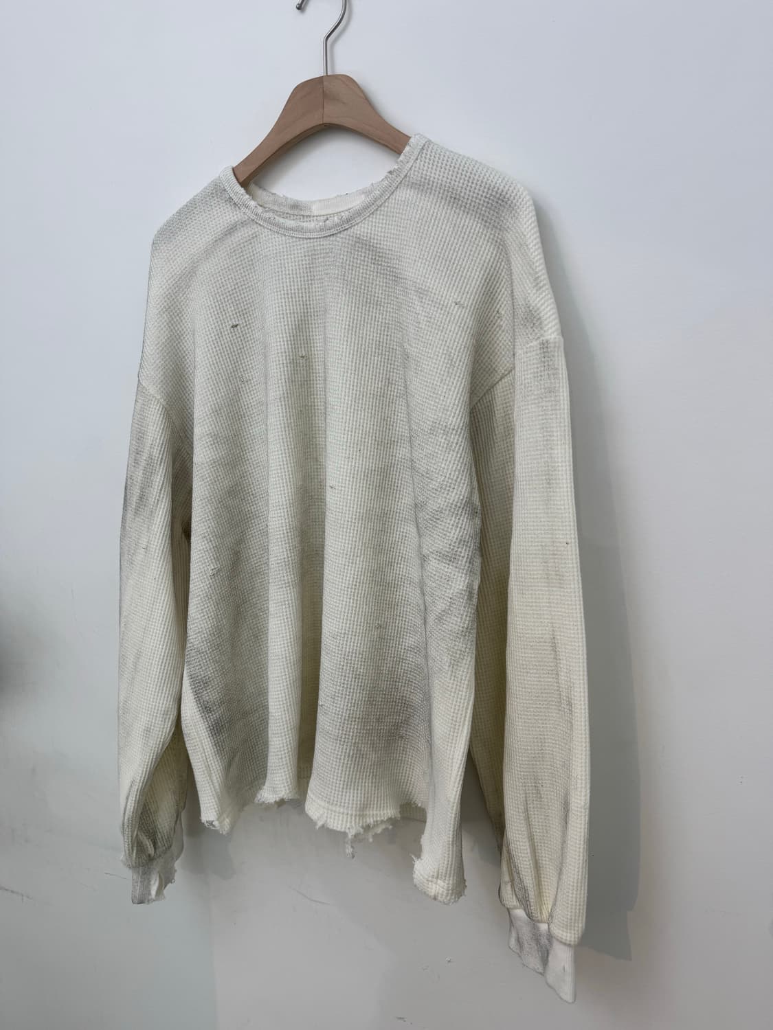 빈티지 와플 긴팔 상품이미지3