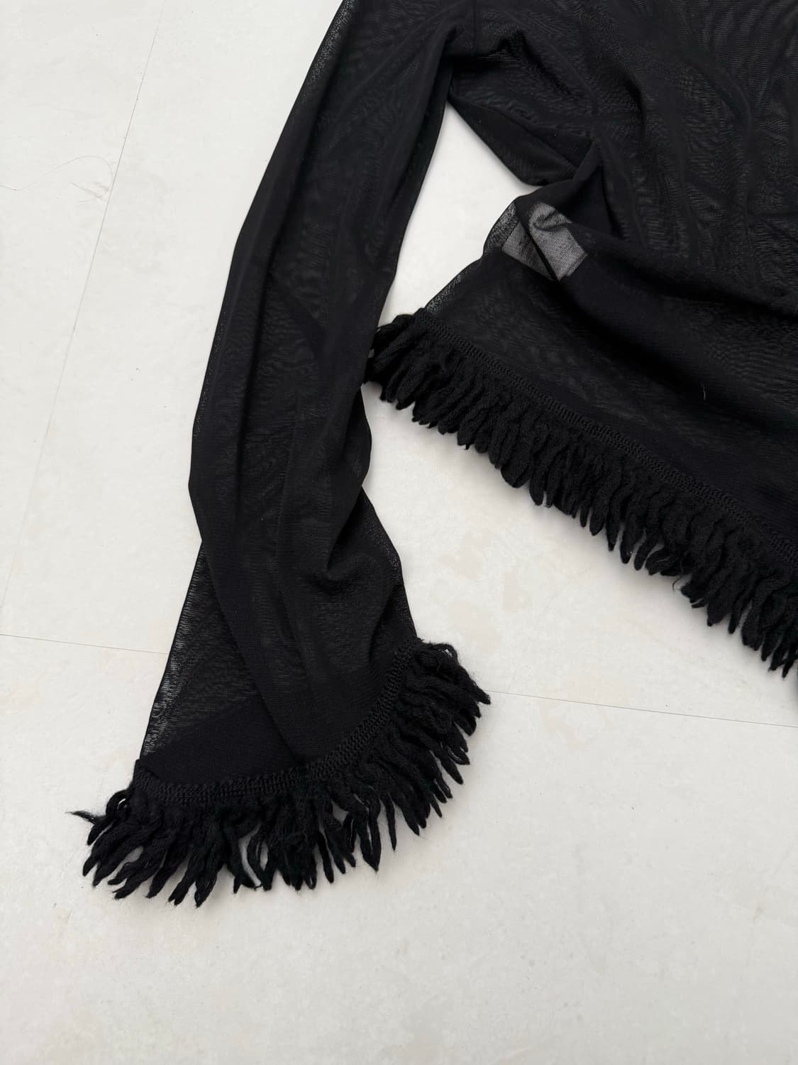 Jean Paul Gaultier 프린지 메쉬탑 상품이미지7