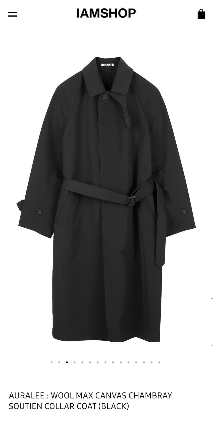 오라리 울 맥스 캔버스 코트 4사이즈 상품이미지5