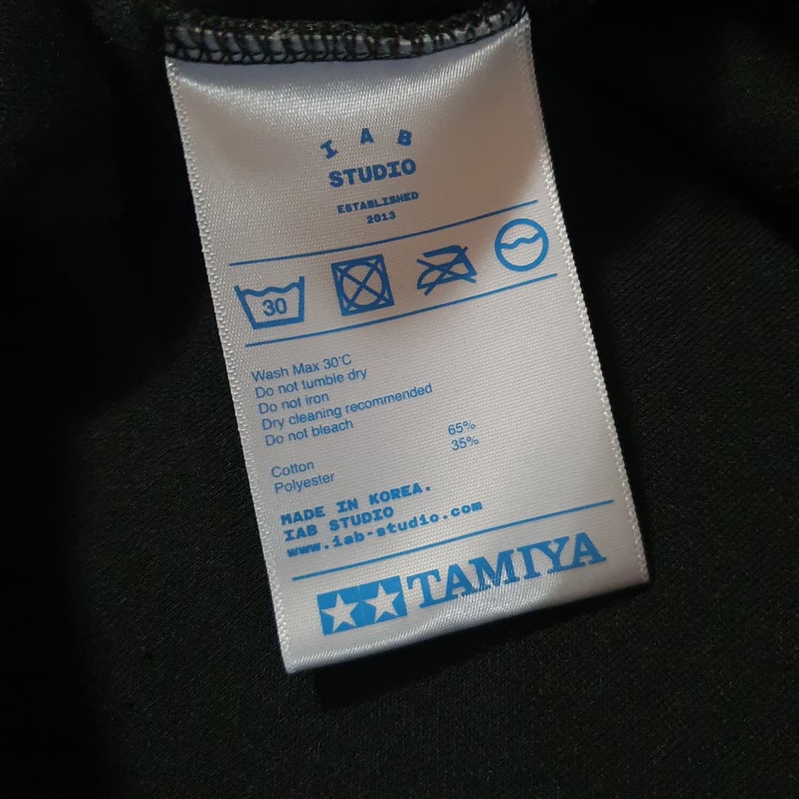 타미야 아이앱스튜디오 스태프 반팔 티셔츠 S 블랙 상품이미지6