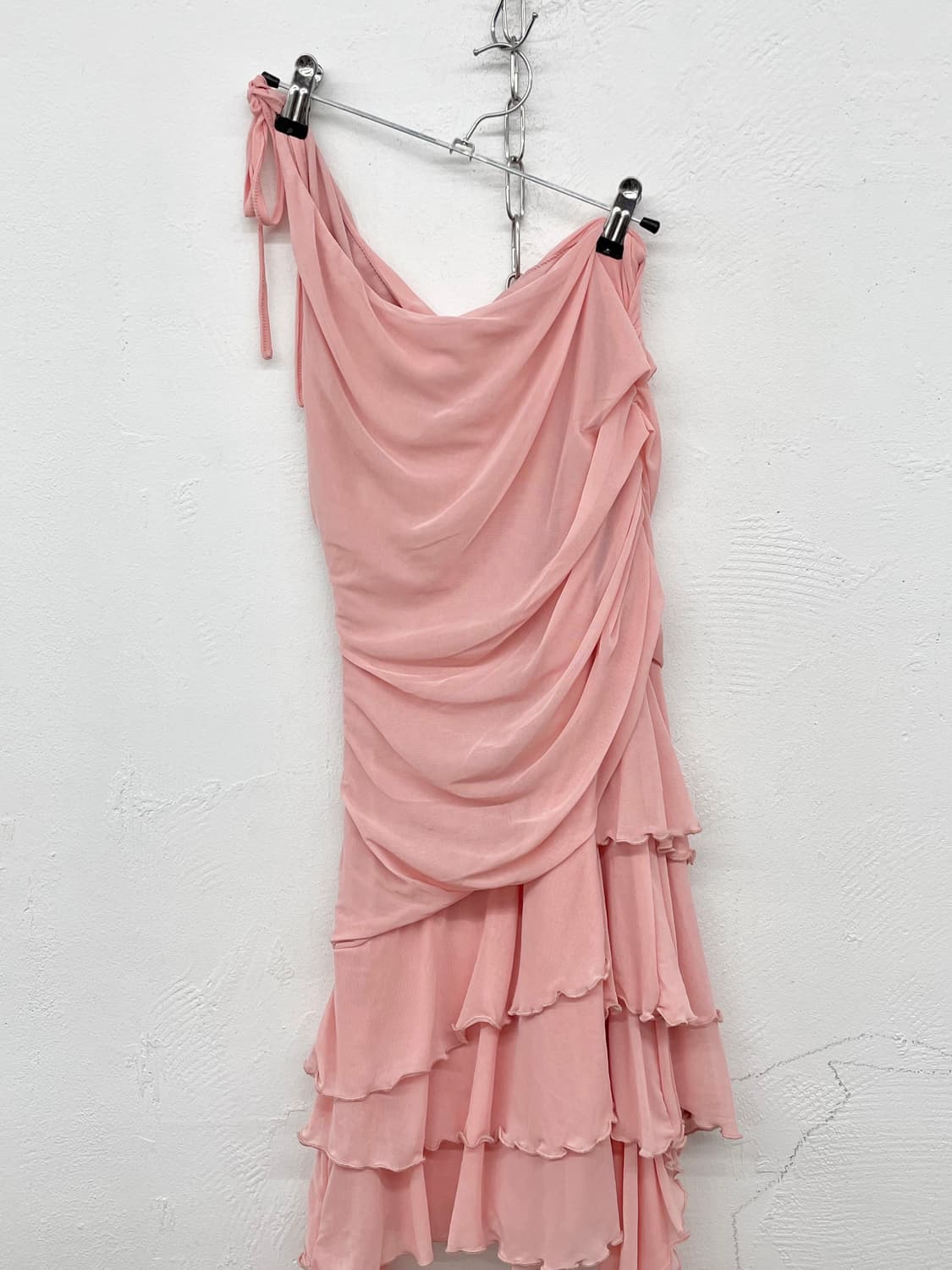 발레코어 핑크 셔링 캉캉 언발 원피스 상품이미지5