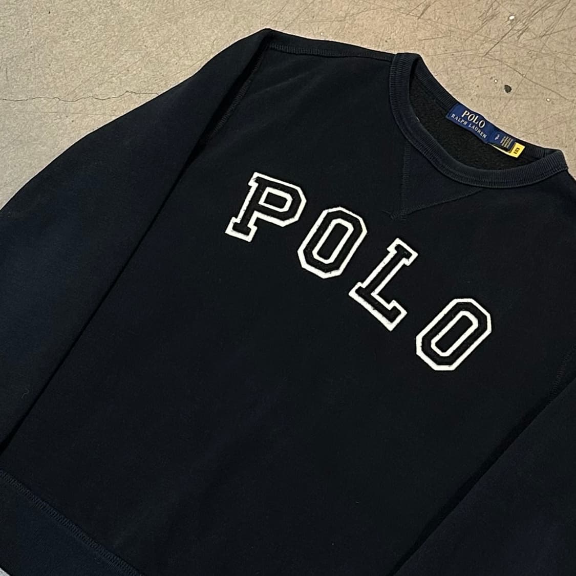 S 폴로랄프로렌 빅레터링 기모 맨투맨 상품이미지1